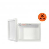 Strafor Köpük Kutu (26.6x16.2x15.5)cm 1 kg - 10 Adet D-2 - 4
