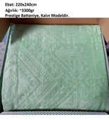 Özdilek Prestige Kalın Embos Çift Kişilik Battaniye (220x240)-Yeşil thumbnail 3