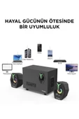 Torima D37 Bluetooth Hoparlör - RGB Işık ve Hafıza Kartı Destekli" - 4