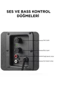 Torima D37 Bluetooth Hoparlör - RGB Işık ve Hafıza Kartı Destekli" - 5