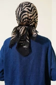 Karamel Serisi Flamu Cotton Eşarp Gül Desen - 3