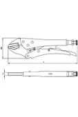 CETA ÖZEL AĞIZLI AYARLI PENSE 240 MM - 2