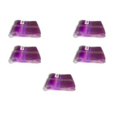 Plastik Şeffaf Mor Sup Kaşık - Tatlı Dondurma Kaşığı - 12.5 Cm. - 50 Adetlik 5 Paket thumbnail 1