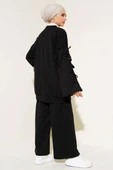 Kol Bağcık Detaylı İkili Takım Siyah thumbnail 3