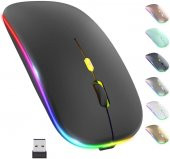 M40 Şarjlı Kablosuz Mouse 80012001600dpi 2.4Ghz Rgb Ledli - 3