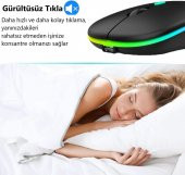 M40 Şarjlı Kablosuz Mouse 80012001600dpi 2.4Ghz Rgb Ledli - 11