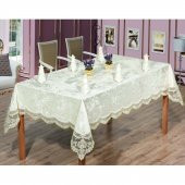 Essen Home 18 Parça Yemek Seti (Masa Ört+Runner+Peçete+Yüzük)-Sabrina - 1