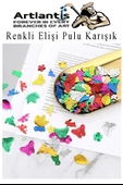 Elişi Pulu Karışık Şekilli 1000 li 1 Paket Renkli Şekilli Pul Yanardöner Payet Pırıltılı Süs Okul Öncesi Kreş Ana Sınıfı - 6