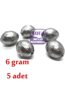 6 Gram Zeytin Gezer Kurşun 5'li Paket - Şamandıra Hazır Takım Gezer Olta Kurşunu - 1