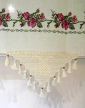 El İşi Dantelli Kanaviçe Buldan Perdesi (140*150) - 6