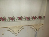 El İşi Dantelli Kanaviçe Buldan Perdesi (140*200) thumbnail 2