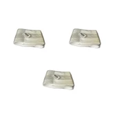 Plastik Şeffaf Beyaz Sup Kaşık - Tatlı Dondurma Kaşığı - 12.5 Cm. - 50 Adetlik 3 Paket - 1