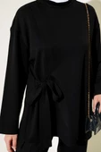 Yandan Bağlamalı Tunik İkili Takım Siyah thumbnail 4