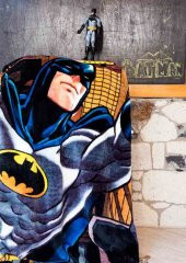 Özdilek Lisanslı Tek Kişilik Çocuk Battaniye-Batman Yellow - 2