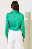 Kısa Saten Gömlek Benetton - 3