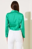 Kısa Saten Gömlek Benetton - 3