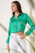 Kısa Saten Gömlek Benetton - 1