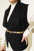 Kısa Buklet Yelek Siyah thumbnail 4