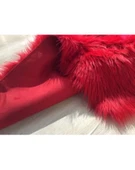 Giz Home Uzun Tüylü Post Halı (150x200)-Kırmızı - 2