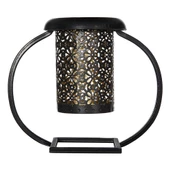 Rumi Kesme Metal Standlı Mumluk 17cm - 5