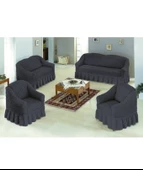 Altın Kelebek Bürümcük Koltuk Örtüsü Std Tk (3+2+1+1)-Füme thumbnail 1