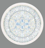 Brillant Latex Yuvarlak Kaymaz Taban Halı-SARMAŞIK HLD11309.801-(150Q) - 2