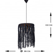 LİLATOLYE Atolye Zed Makrome Voluted Gri Avize ZED84 - 4