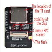 ESP32-CAM +  ESP32 seri WiFi ESP32 + OV2640 Kamera ESP32 CAM - 4