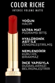 Loreal Paris Color Riche Intense Volume Matte Ruj - 346 Rouge Determination thumbnail 5