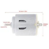 Arduino R260 Micro 5V Motor 1.61W DC Motor 12300 rpm 2mm Şaft - 3