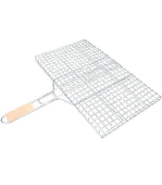 50 x 30 cm Ağaç Saplı Mangal Izgara Teli - 1