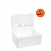 Strafor Köpük Kutu (28,8x23x16,5) cm 2kg - 8 Adet D-4 - 4