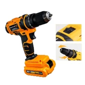 258 Vf 10 Ah Darbeli 100 Pcs Set Li-on Çift Akülü Çelik Şanzuman Hızlı  Şarjlı Akülü Vidalama Matkap - 5