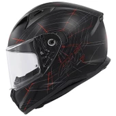 GIVI 50.7 PHOBIA MAT SİYAH-KIRMIZI KASK - 1