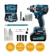 Alman 256 Vf 12 Ah Brushless Çift Bataryalı Somun Sökme Sıkma Makinesi 41 Parça Full Setli - 1