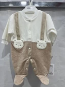 ugurböceğiçocuk Slopet Görünüm Ayılı Kadife Bebek Tuluım 2339 - 2
