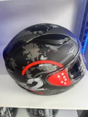 LS2 RAPID 2 CIRCLE MAT SİYAH-KIRMIZI KASK - 4