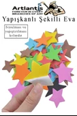 Şekilli Eva Yapışkanlı 100 lü 1 Paket Kendinden Yapışkanlı Eva Sticker Okul Öncesi Kreş Ana Okulu Süsleme - 3
