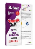 Puan Akademi Yayınları Puan Yayınları 8. Sınıf LGS Fen Bilimleri Yaprak Test - 1