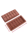 Dubai Çikolatası Kalıbı 2'li Set, Silikon Çikolata Kalıbı 2 Adet (18x8x2 cm) - 5