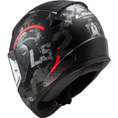 LS2 RAPID 2 CIRCLE MAT SİYAH-KIRMIZI KASK - 3