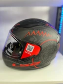 Ls2 Rapıd 2 Takaroa Mat Siyah-Kırmızı Kask - 4