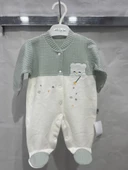 ugurböceğiçocuk Yıldız Ayı Baskılı Kadife Bebek Tulum 2325 - 2