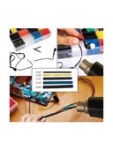 ROSE 580 PARÇA RENKLİ DARALAN MAKARON SETİ KUTULU RC-886 - 2