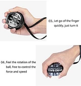 Autostart Çantalı Multilight Powerball Bilek Egzersiz Topu Siyah - 2