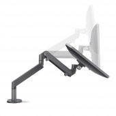 NPO STD7080G 10"-27" Amortisörlü  VESA Monitör Tutucu Çift Kol Koyu Gri - 3
