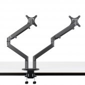 NPO STD7080G 10"-27" Amortisörlü  VESA Monitör Tutucu Çift Kol Koyu Gri - 12