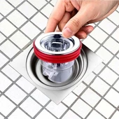 WUVERA Anti Koku Önleyici - Duş Yer Sifonu Geri Akış Önleyici - Gider Pis Koku Önceliyici - Böcek Önleyici - 6
