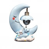 Unicorn Ay Masa Gece Lambası Unicorn Işıklı Biblo Mavi thumbnail 1