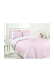 ÖZDİLEK ÇİFT KİŞİLİK NEVRESİM TAKIMI SATEN SOFT LINEN PEMBE - 1